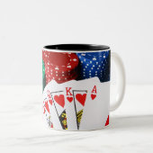 2 Couleurs Tasse de quinte royale (Devant droit)