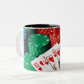 2 Couleurs Tasse de quinte royale (Devant gauche)