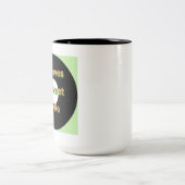2 Couleurs Tasse de radio d'Internet de cannelures (Centre)