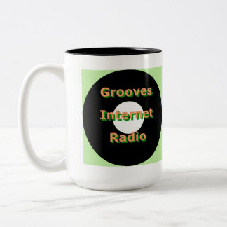 2 Couleurs Tasse de radio d'Internet de cannelures