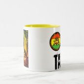 2 Couleurs Tasse de Ras Tafari - jaune (Centre)