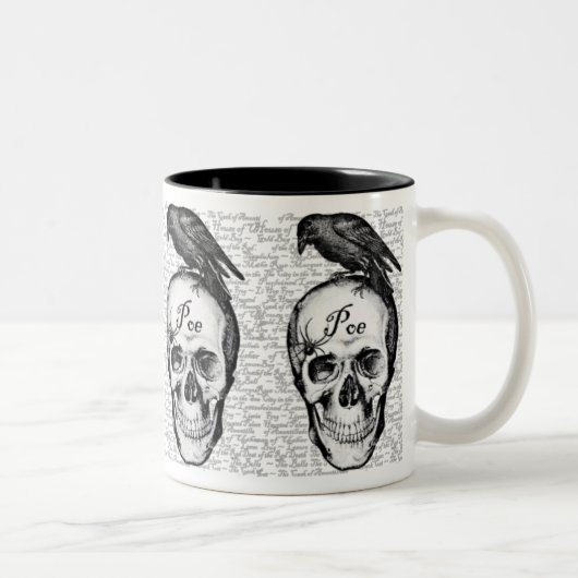 2 Couleurs Tasse de Raven Poe (Droit)