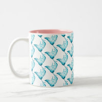 Tasse de rayon de Manta, cadeau orienté d'océan