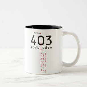 2 Couleurs Tasse de réalité interdite par 403
