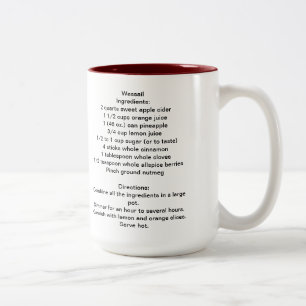 2 Couleurs Tasse de recette de bière épicée