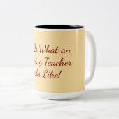 2 Couleurs Tasse de reconnaissance pour l'enseignant (Devant droit)