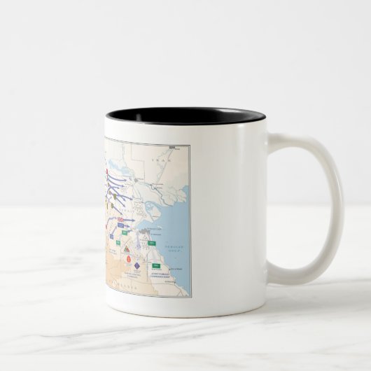 2 Couleurs Tasse de recouvrement de tempête du désert (Droit)