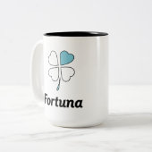 2 Couleurs Tasse de recyclage de Fortuna (Devant gauche)