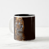 2 Couleurs Tasse de réflexion de tigre (Devant gauche)