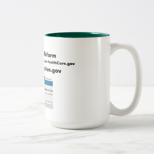 2 Couleurs Tasse de réforme de l'immigration (Droit)