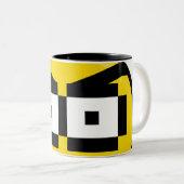 2 Couleurs Tasse de regard fixe d'éclat (Devant droit)