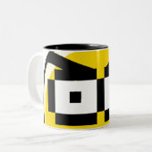 2 Couleurs Tasse de regard fixe d'éclat (Devant gauche)