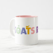 2 COULEURS TASSE DE RÈGLE DE CHÈVRES (Devant gauche)