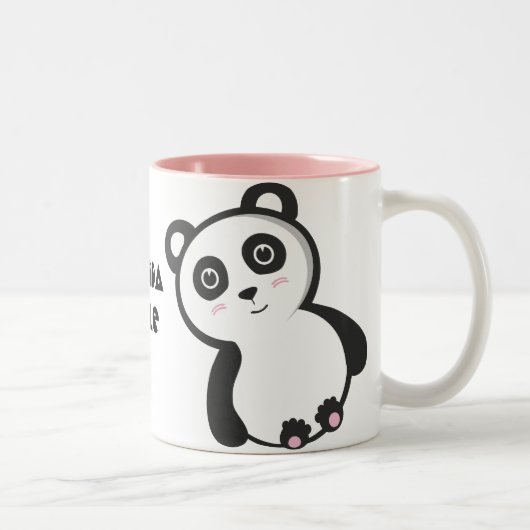 2 Couleurs Tasse de règle de panda (Droit)
