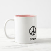 2 Couleurs Tasse de Reiki d'amour de paix (Gauche)