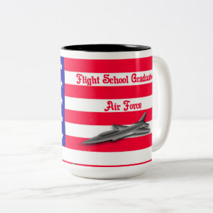 2 Couleurs Tasse de remise de diplôme de l'école de pilotage