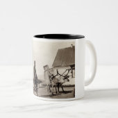 2 Couleurs Tasse de renne (Devant droit)