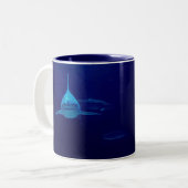 2 Couleurs Tasse de requin (Devant gauche)