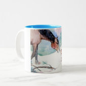 2 Couleurs Tasse "de réunion de Milou" (Devant gauche)