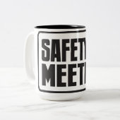 2 Couleurs tasse de réunion de sécurité (Devant gauche)