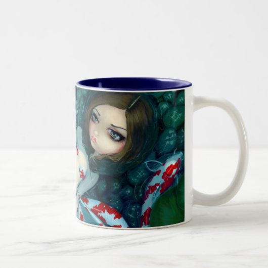 2 Couleurs Tasse de rêverie de sirène de Koi (Droit)