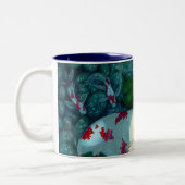 2 Couleurs Tasse de rêverie de sirène de Koi (Gauche)