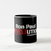 2 Couleurs Tasse de révolution de Ron Paul (Centre)