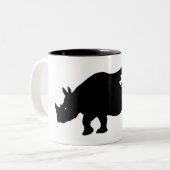 2 Couleurs Tasse de rhinocéros (Devant gauche)