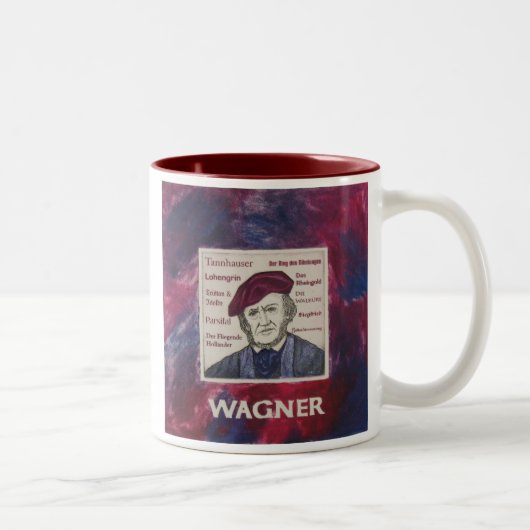 2 Couleurs Tasse de Richard Wagner (Droit)