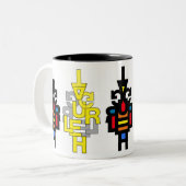 2 Couleurs Tasse de RIRE (Devant gauche)