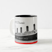 2 Couleurs Tasse de RMS Titanic (Devant gauche)