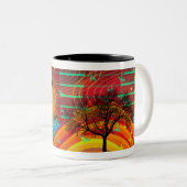 2 Couleurs Tasse "de roche de soleil" (Devant droit)