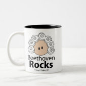 2 Couleurs Tasse de roches de Beethoven (Gauche)