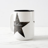 2 Couleurs Tasse de Rockstar (textures grunges) (Devant gauche)