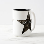 2 Couleurs Tasse de Rockstar (textures grunges) (Devant droit)