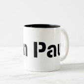 2 Couleurs Tasse de Ron Paul 2012 (Devant droit)