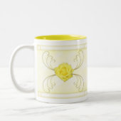 2 Couleurs Tasse de rose jaune (Gauche)