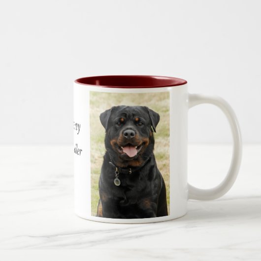 2 Couleurs Tasse de rottweiler (Droit)