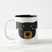 2 Couleurs Tasse de Rottweiller (Gauche)
