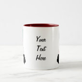 2 Couleurs Tasse de ruban de conscience de drapeau national (Centre)