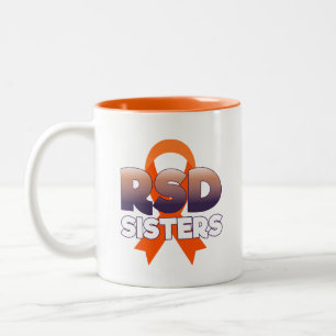 2 Couleurs Tasse de ruban de soeurs de l'oiseau RSD de RSD