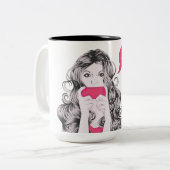 2 Couleurs Tasse de #RWChatter (Devant gauche)