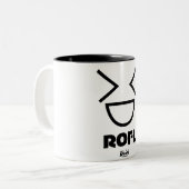 2 Couleurs Tasse de salle ROFL de Momo (Devant gauche)