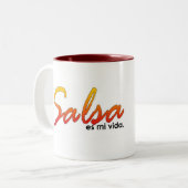 2 Couleurs tasse de Salsa (Devant gauche)