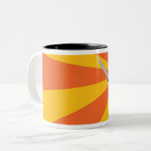 2 Couleurs Tasse de samouraïs de mandarine (Devant gauche)