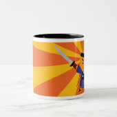 2 Couleurs Tasse de samouraïs de mandarine (Centre)