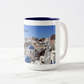 2 Couleurs Tasse de Santorini (Devant droit)