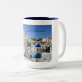 2 Couleurs Tasse de Santorini (Devant droit)