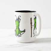 2 Couleurs Tasse de sauterelle de la patience (Devant droit)