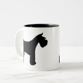 2 Couleurs Tasse de Schnauzer (Devant gauche)